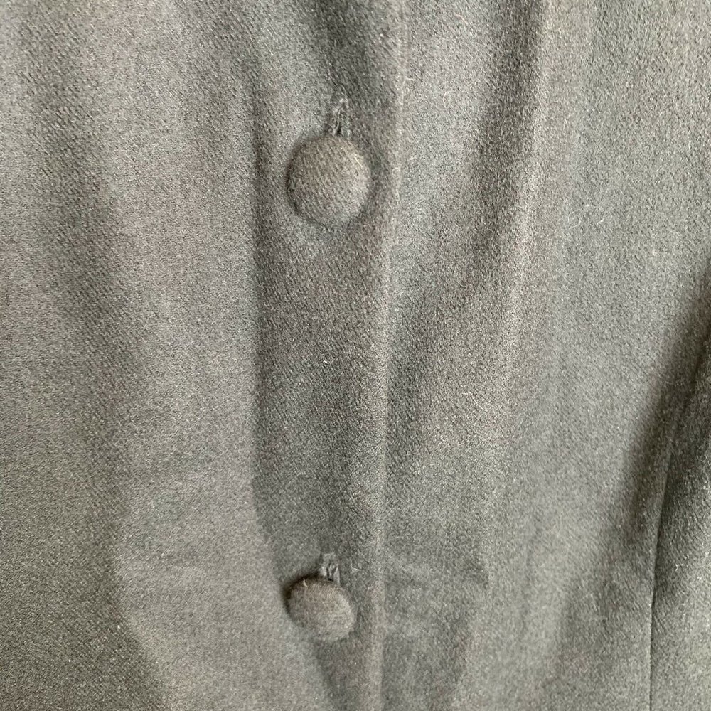 Vintage Pendleton Women 12 Black/Cheetah Virgin Wool Blazer Jacket Lagenlook - Picture 3 of 10